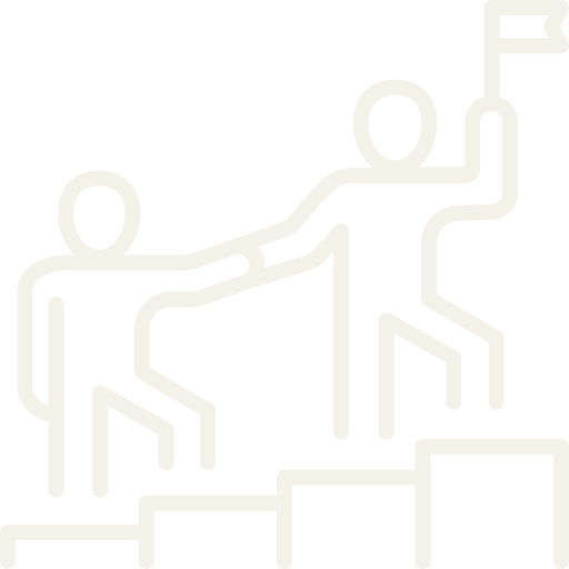 Leadership icon representing professional growth and team leadership.